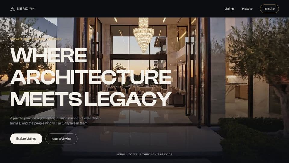 MERIDIAN — Where Architecture Meets Legacy