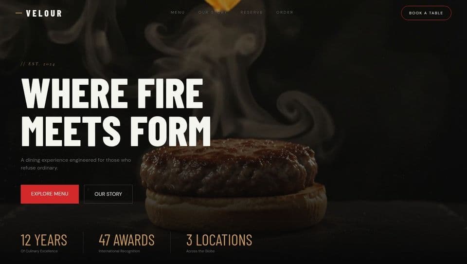 VELOUR — Where Fire Meets Form